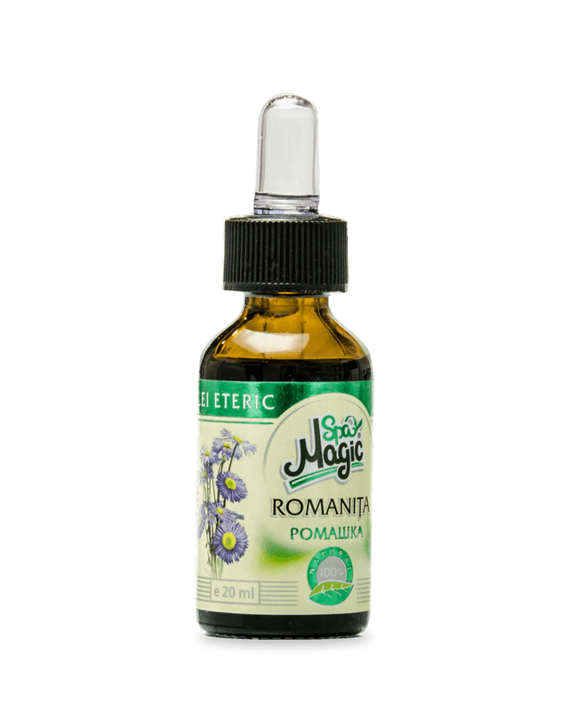 Ulei esențial de mușețel Magic SPA, flacon brun de 20 ml cu picurător