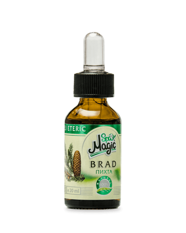 Ulei esențial de brad Magic SPA, flacon brun de 20 ml cu picurător