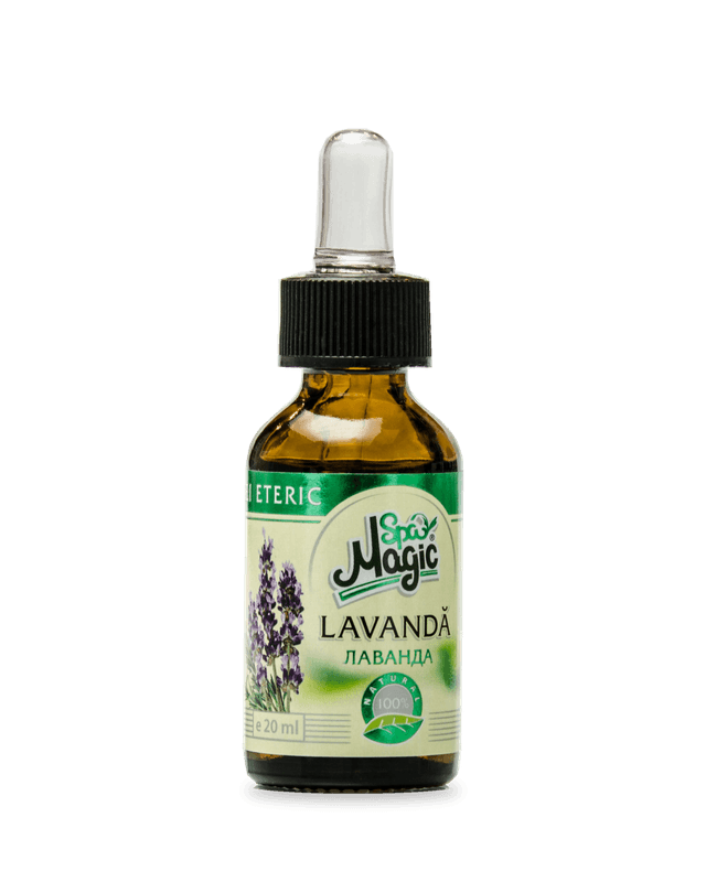 Ulei esențial de lavandă Magic SPA, flacon brun de 20 ml cu picurător