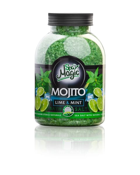 Mojito fürdősó fehér, tükröződő felületen