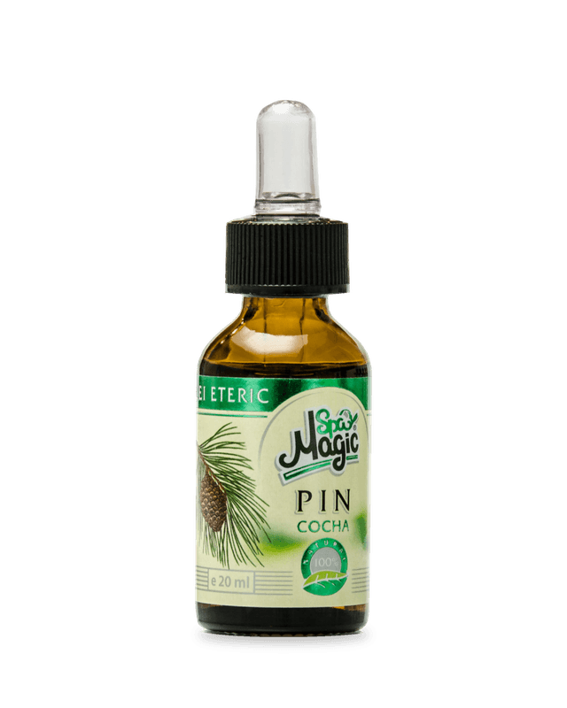 Ulei esențial de pin Magic SPA, flacon brun de 20 ml cu picurător