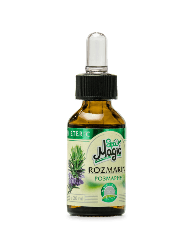 Ulei esențial de rozmarin Magic SPA, flacon brun de 20 ml cu picurător